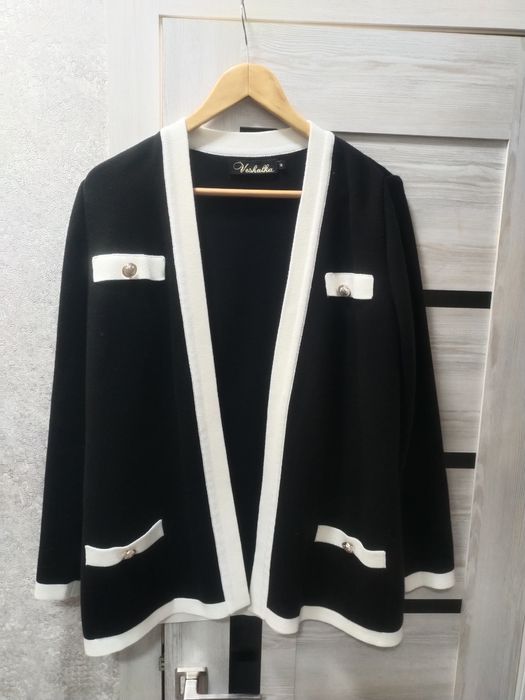 Пиджак удлиненный трикотажный