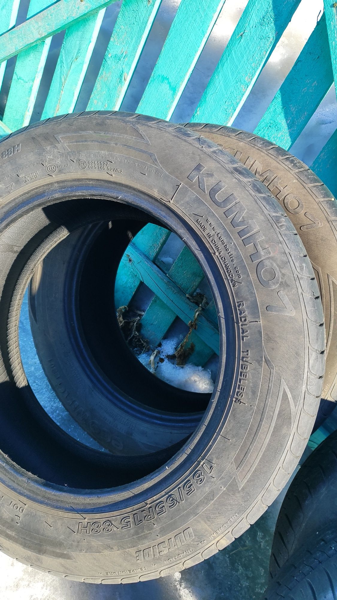 Продам летние шины KUMHO.