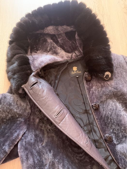 Шуба из мутона новая