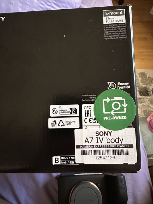 Camera Sony A7 IV body