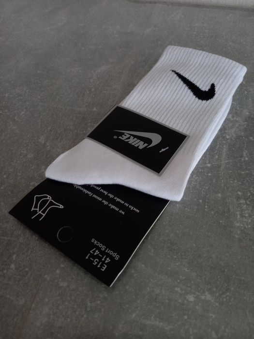 Белые носки nike