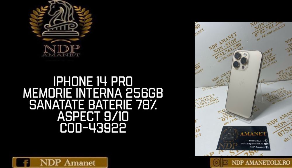 NDP Amanet Braila Iphone 14 Pro (43922)