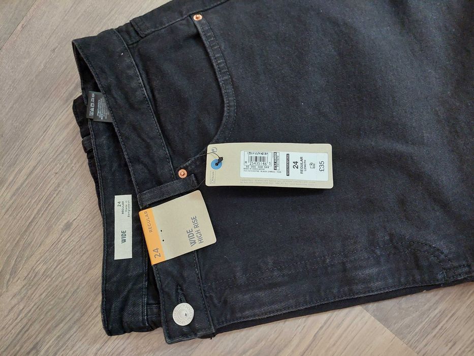 Mark and Spencer - черни дънки  голям размер XXXL