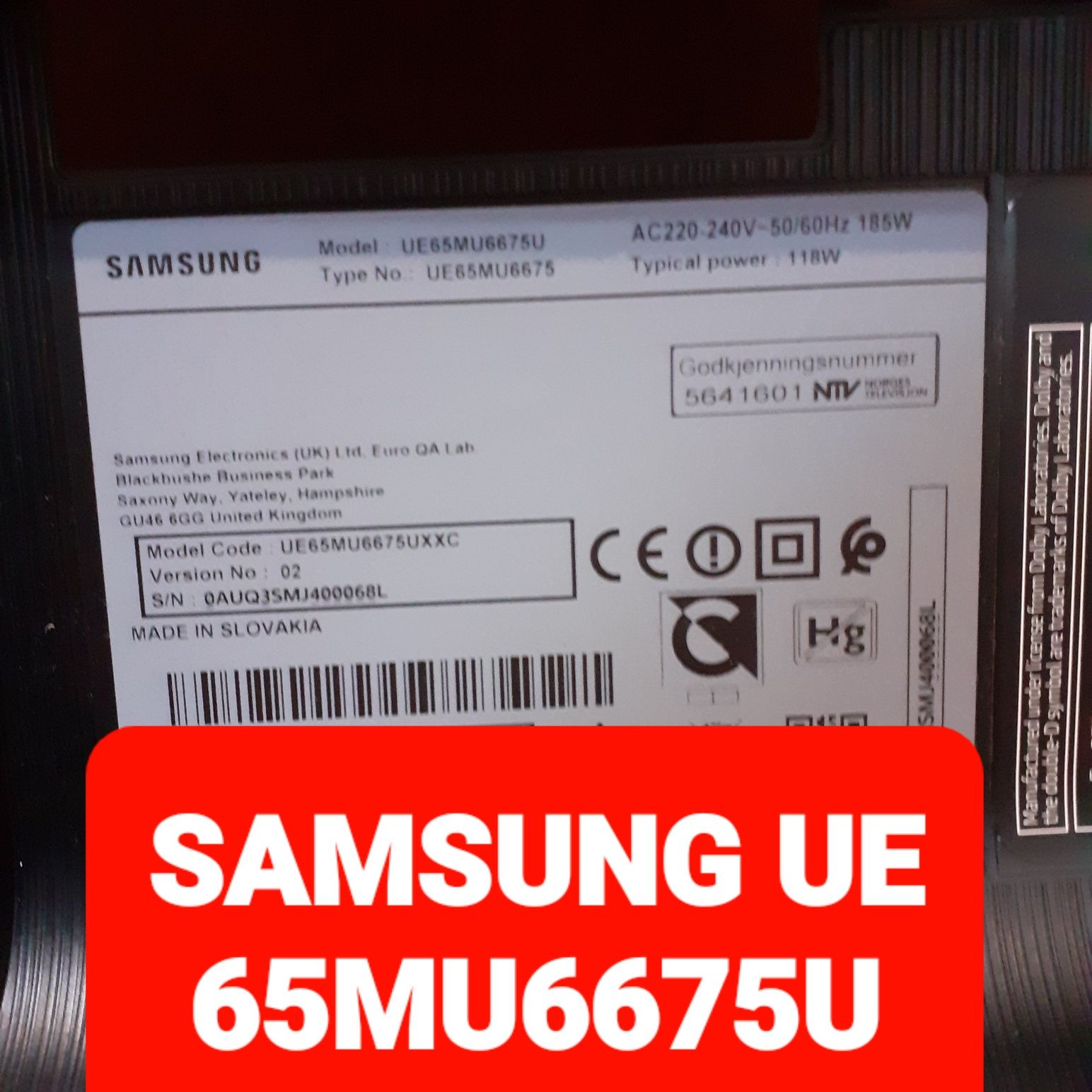 BN 44-00873B-Sursă Tv Samsung UE65MU6675U (NOU)