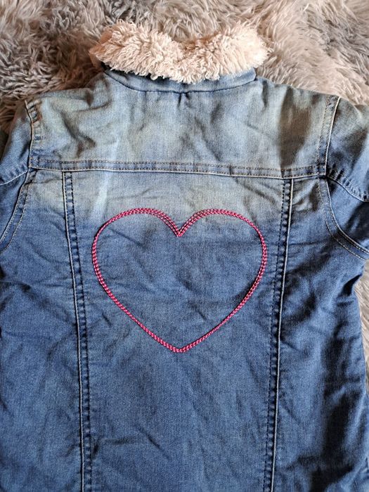 Джинсовая куртка на меху на 8-9 лет