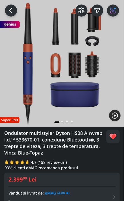 Dyson HS08 Airwrap i-D™ Vinca Blue-Topaz