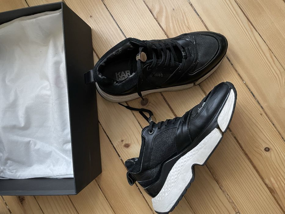 Karl Lagerfeld woman sneakers, 38 размер, черни