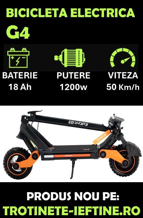 Trotineta electrica KuKirin G3 1200W 52V 18Ah 60km/h GARANTIE Romania