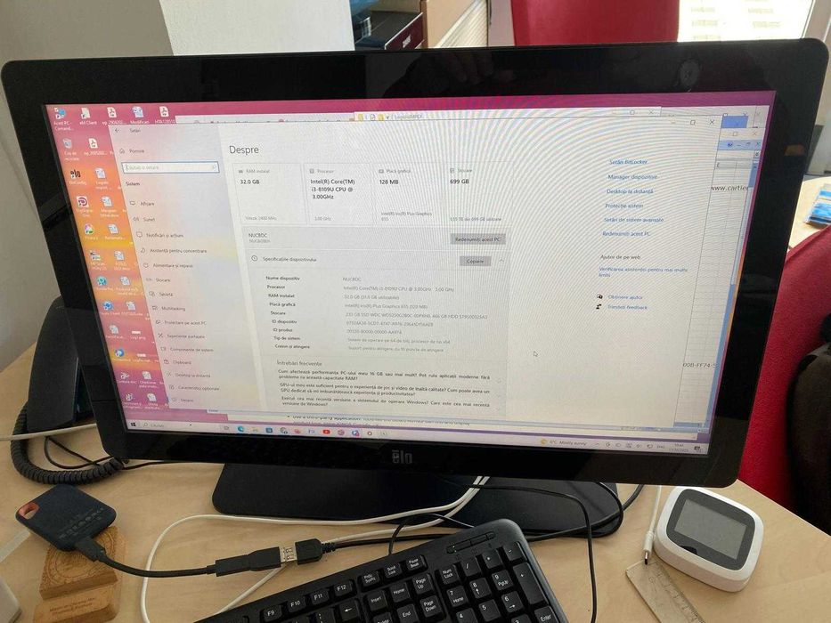 Sistem PC NUC i3 32 gb Elo Touch