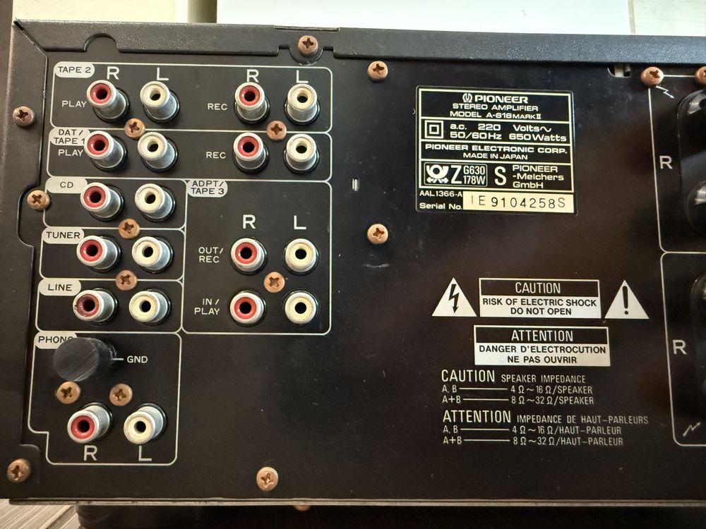 Pioneer A-616 mk2 Стврео усилвател