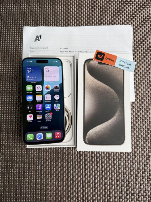 128!ЛИЗИНГ*49лв/м iPhone 15 pro * Natural айфон 15 про