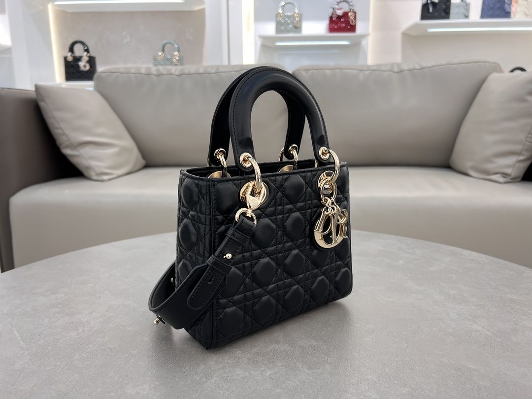 Geanta Dior 20 cm negru, Premium
