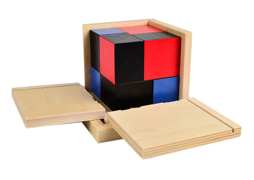 Montessori Binomial Cube Монтесори Биномно Магическо Кубче дървени игр