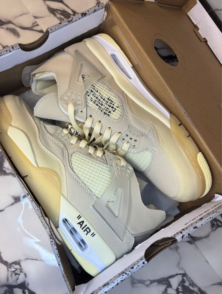 Jordan 4 Retro Off-White Sail (44)