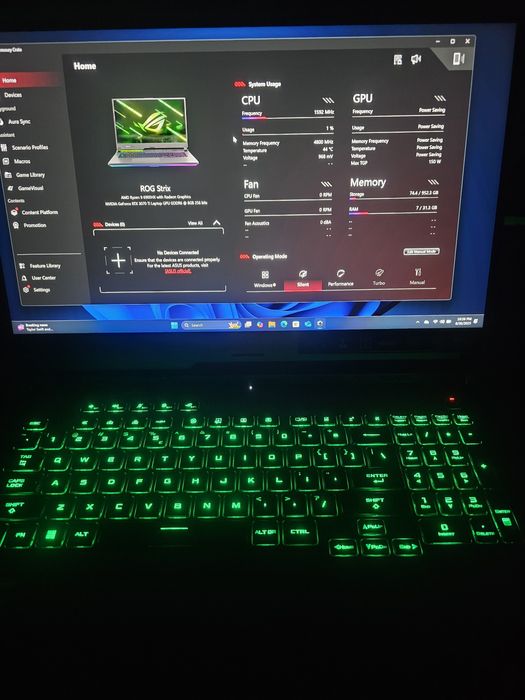 Laptop gaming Asus Rog Strix g17/ryzen 9/rtx3070ti/32gb RAM/2k/+cadou