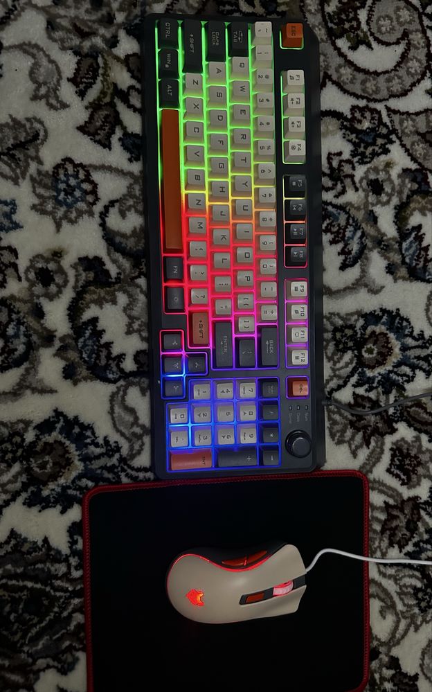 Игровая клавиатура и мышка + коврик Xunfox K82 80%
