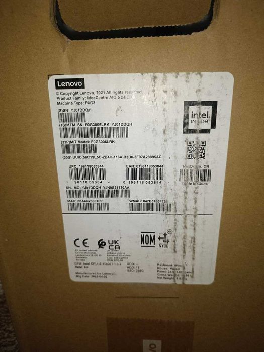 Моноблок Lenovo IdeaCenter 5 24iob6 i5/20Gb/1.5Tb. Возможно рассрочка!