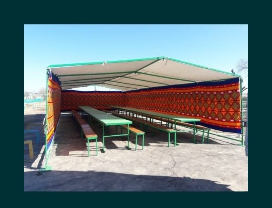 Палатка,казан ошак+умывальник