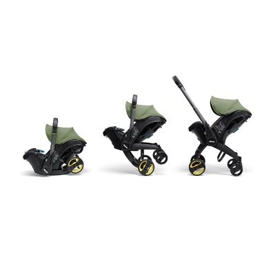 Scoica auto cu șasiu 2 în 1 Doona - i-Size, Nitro black