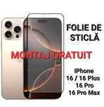 Folie de Sticla Full iPhone X XR 11 12 13 Mini 14 15 16 Pro Max