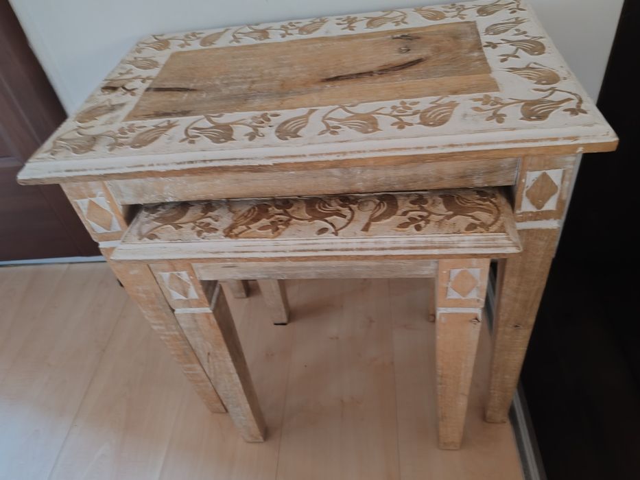 Set mobilier lemn decorat