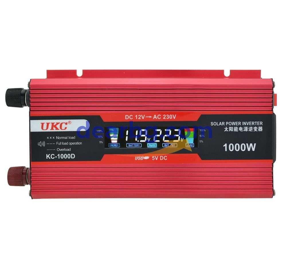 Инвертор за ток с дисплей 1000W 12/220V