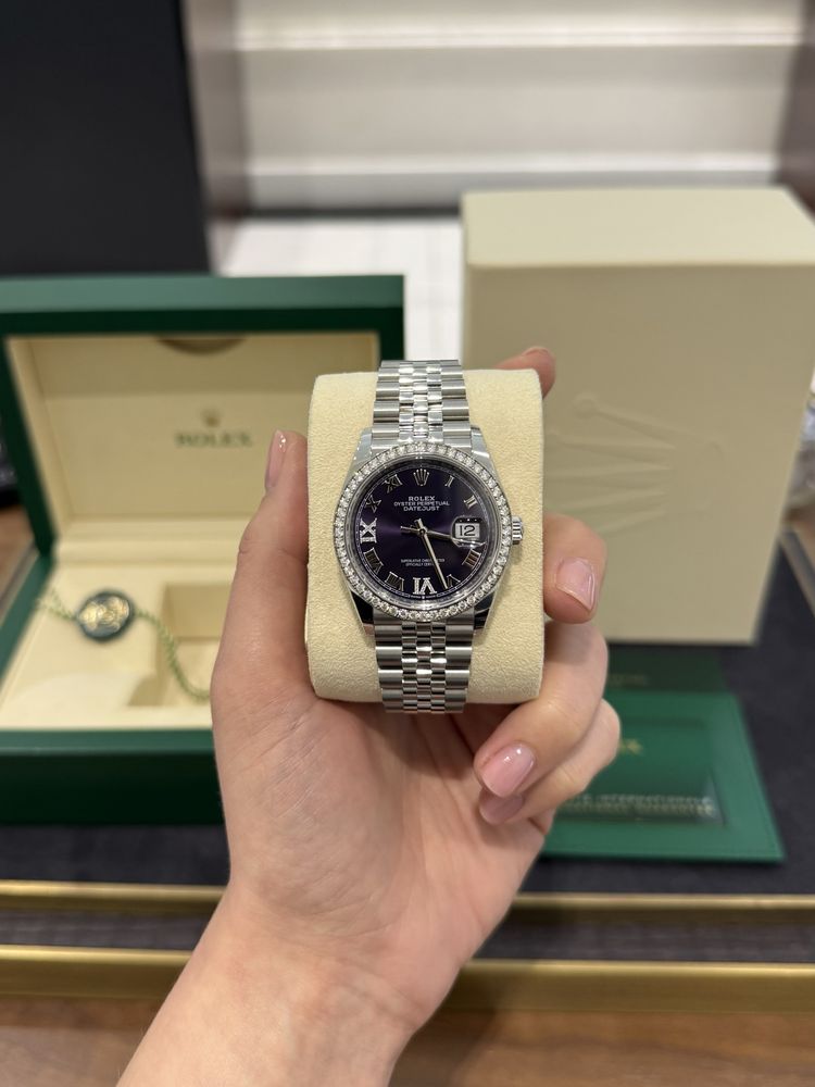 NEW Rolex Datejust 36mm Steel and White Gold 126284rbr