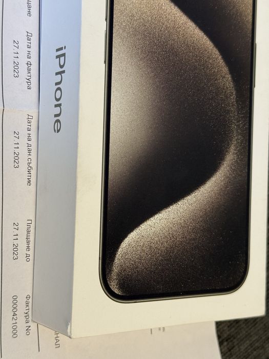 КАТО НОВ 256GB iPhone 15 Pro istyle Гаранция 2025г. Natural