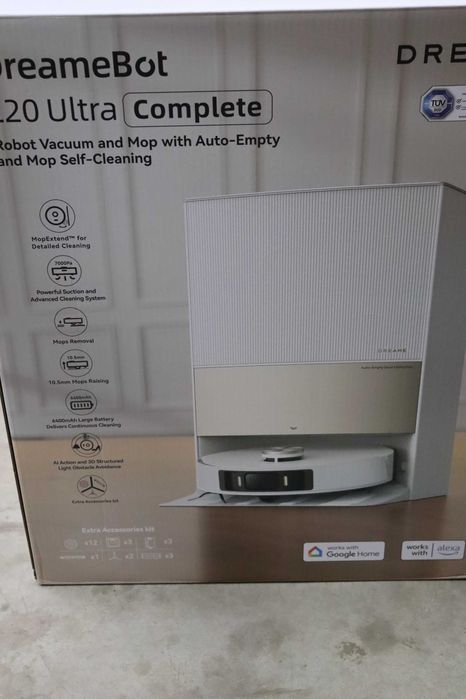 Прахосмукачка робот Dreame L20 Ultra COMPLETE, авт.сушене/зареждане