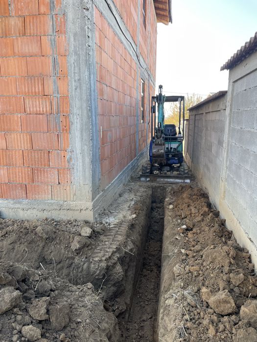 MINIEXCAVATOR spatii inguste, mini buldo excavator miniescavator