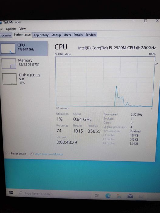 Dell Latitude E6220 – 8GB RAM, Intel i5 2520M, 239GB SSD