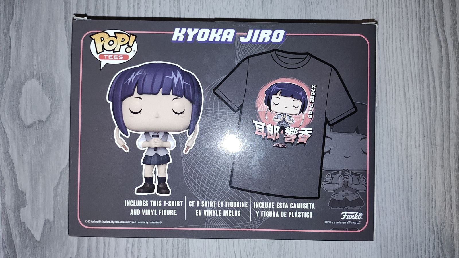 Funko pop фигурка + тениска на KYOKA JIRO от MY HERO ACADEMIA