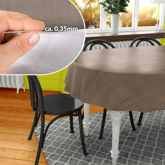 Градинска покривка за маса от мушама, може да се пере, овална