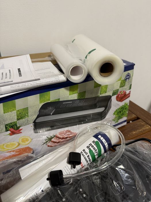 Aparat de vidat alimente folosit o data