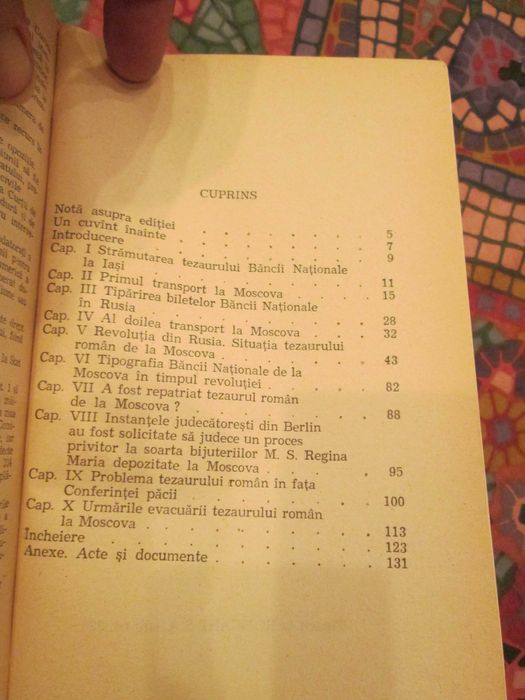 1983 volum Tezaurul Romaniei de la Moscova