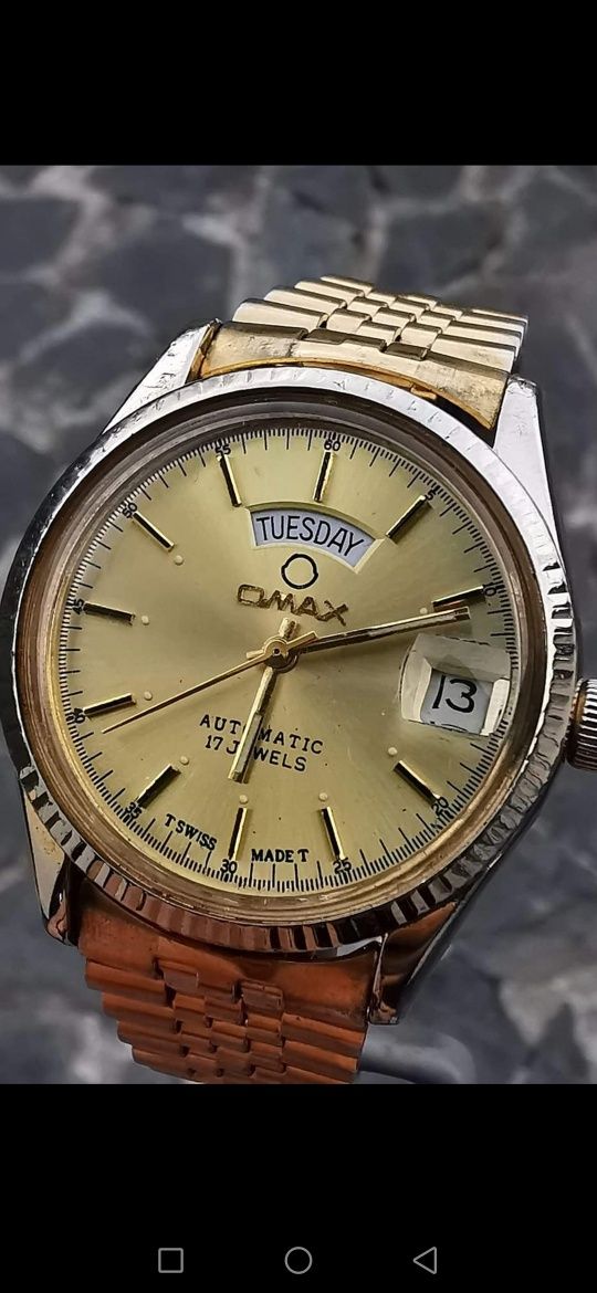 Ceas Omax President Automatic - 35,5 mm - Funcționează excelent!