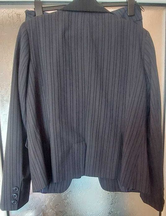 Costum sacou cu fusta, culoare  bleumarin