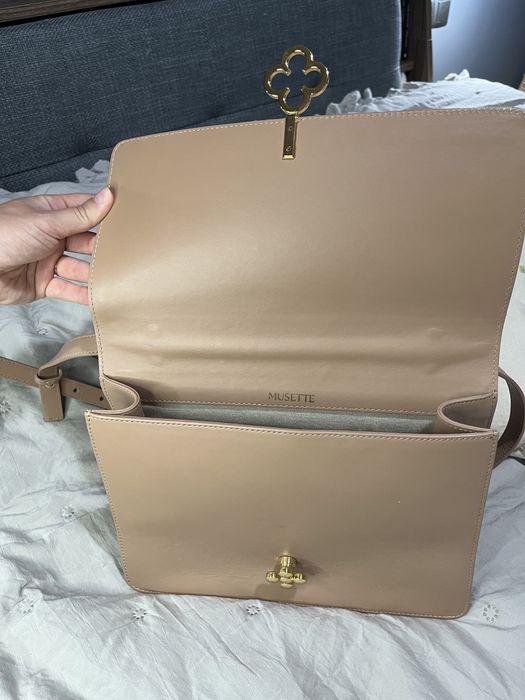 Кожена чанта Musette, отлично състояние