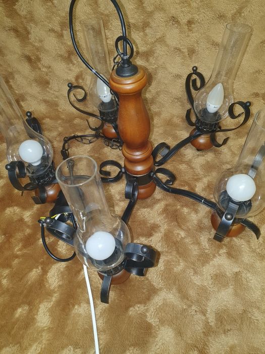 Lustre,candelabru cu 5 brațe vintage