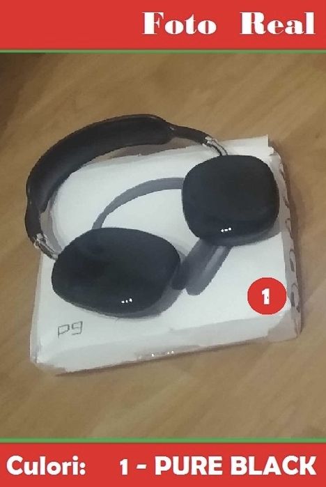 Casti P9 -Bluetooth 5.1 -Microfon, Aux, Slot TF si Radio FM - Germania