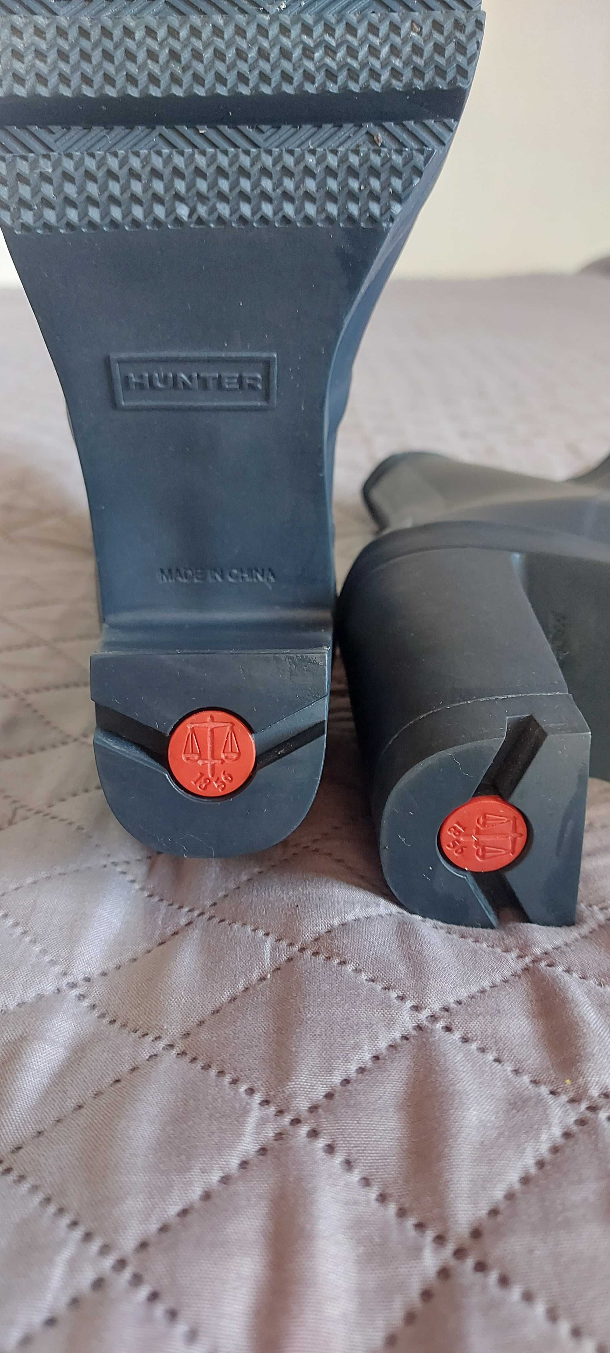 Гумени ботуши Hunter на висок ток