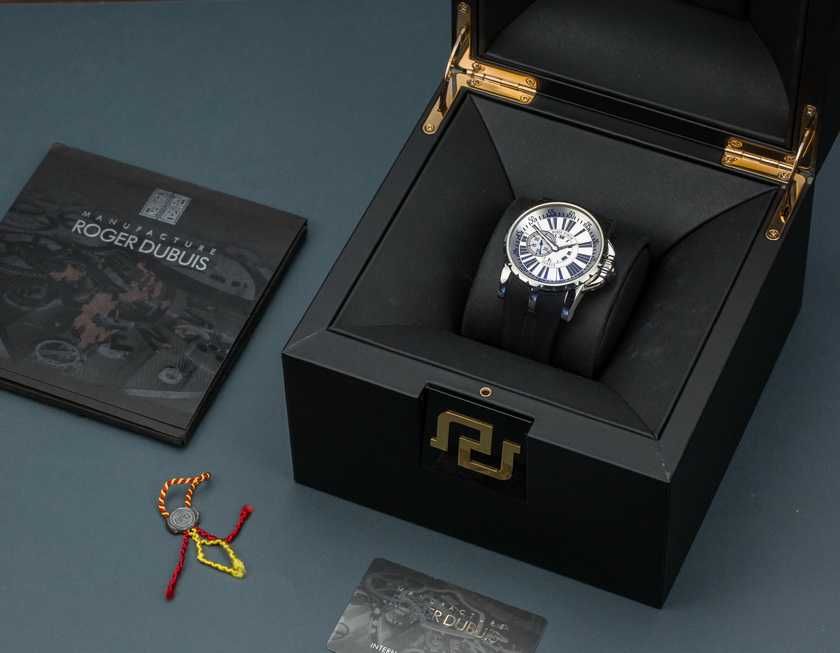Roger Dubuis Excalibur 45 Small Seconds EX45 77 9 9.71R Silver dial