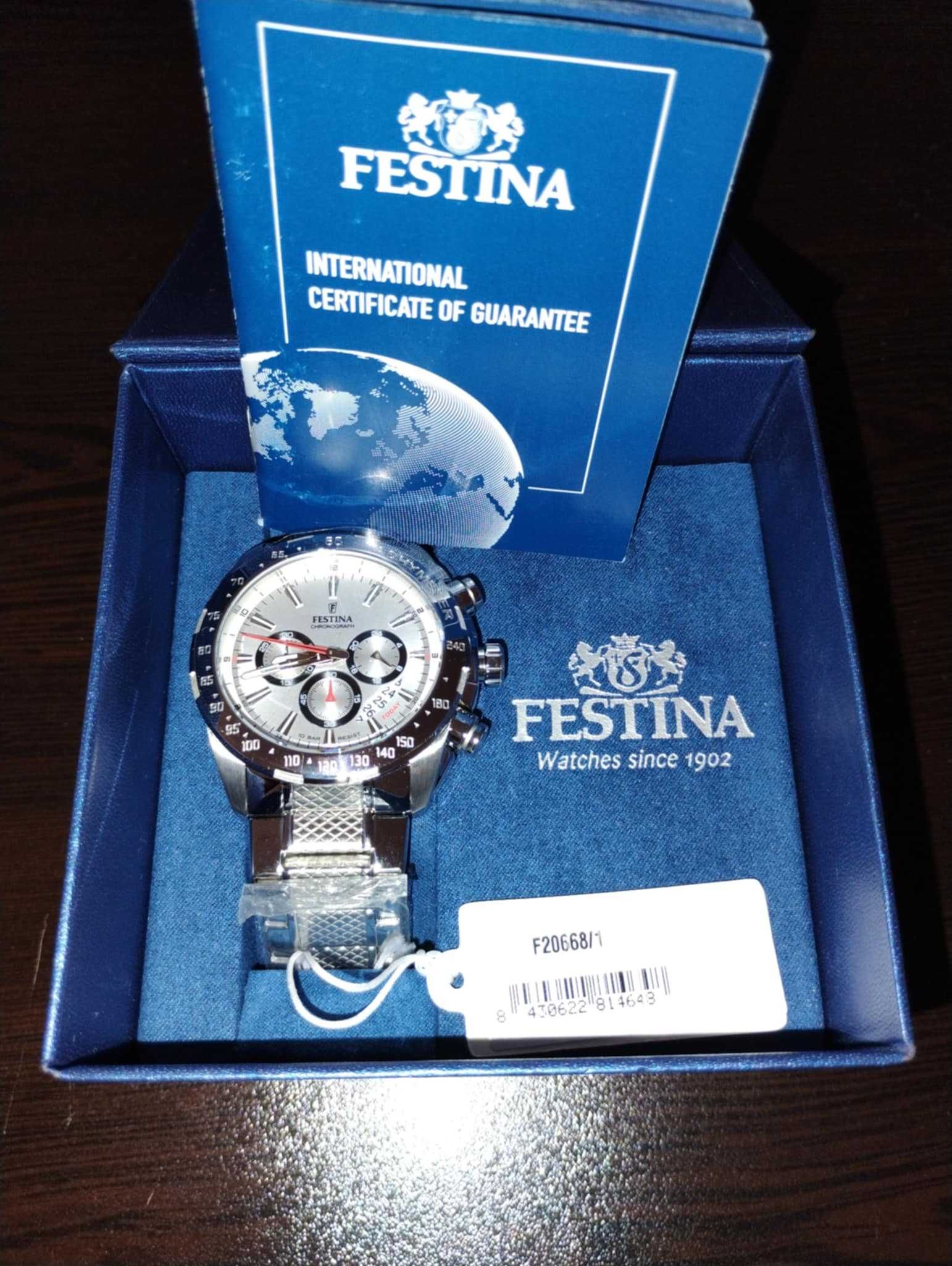 Festina Мъжки Часовник Chronograph Stainless Steel Watch F20668/1