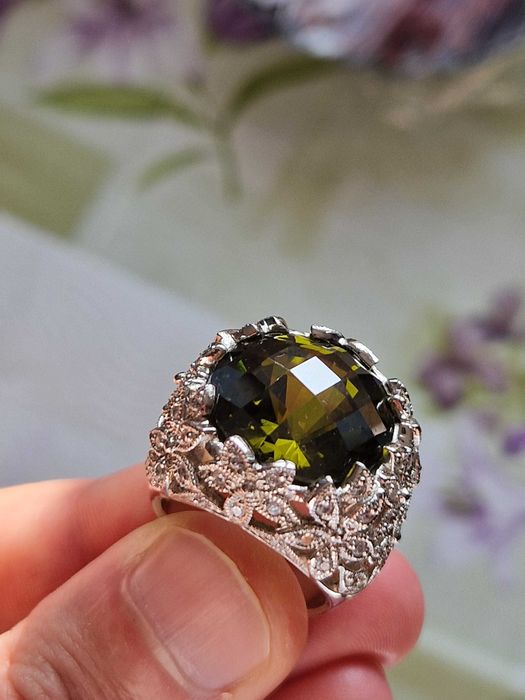 Inel vintage din argint 925, lucrat artistic