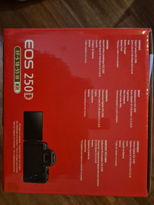 Aparat foto DSLR CANON EOS 250D, sigilat