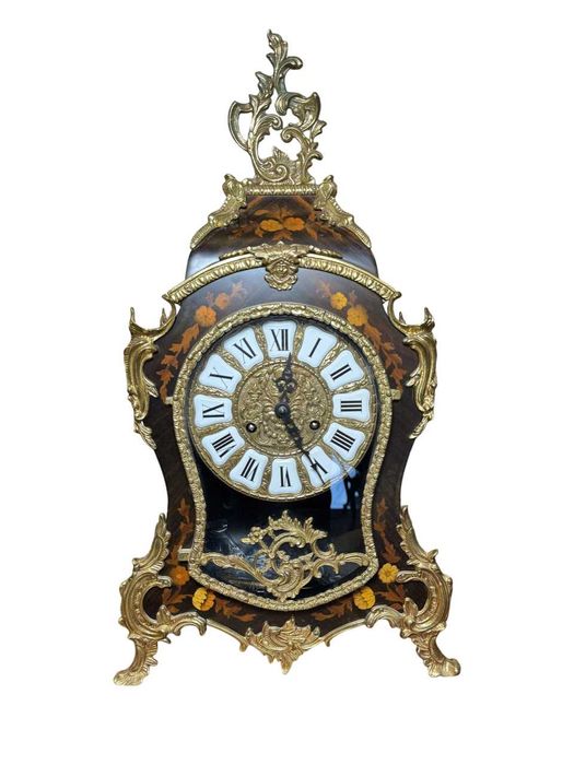 Ceas in stil Louis XV, secolul XIX-lea, ornamente din bronz, H 57 cm