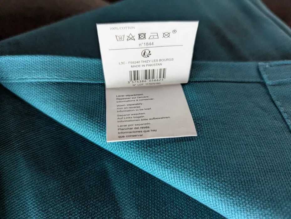 Set draperie Coton d'interieur semiopaca bumbac 140x240 cm - Albastru