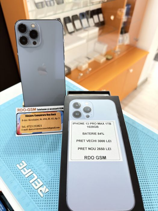 Iphone 13 Pro Max 1Tb 1028gb Neverlock/Garantie