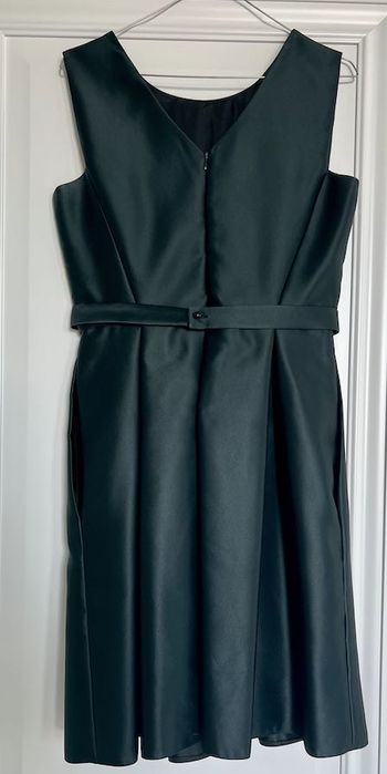 Rochie tafta verde petrol