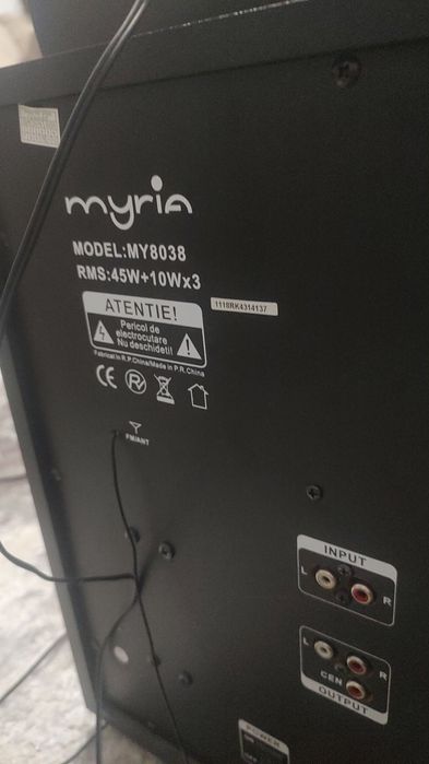 Myria sistem audio nou.